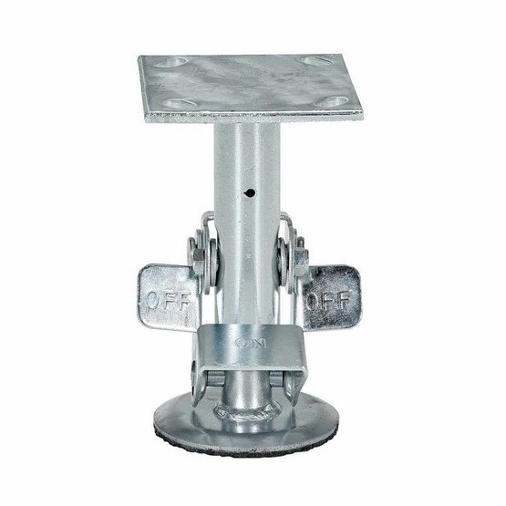 Vestil FL-LK-6EM Floor Lock Mid Used With 6 In Caster-1