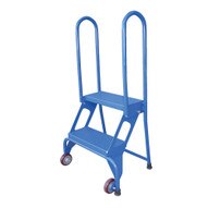 Vestil FLAD-2 Folding Ladder With Wheels-1