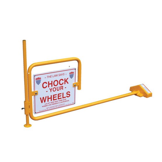 Vestil FRC-2 Flag Rail Chock W Adjustable Height Leg-1