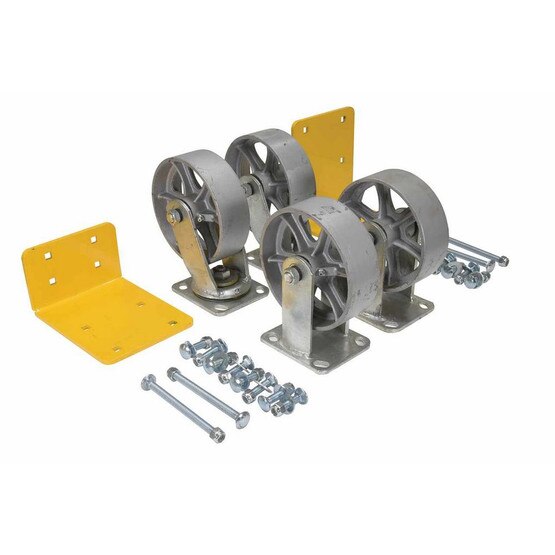 Vestil H-CK4-SC6-2 6 X 2 Semi-steel Caster Kit 4800# Cap-1