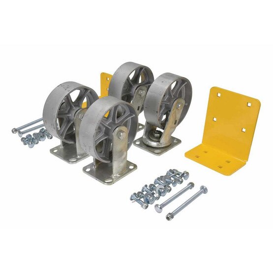 Vestil H-CK4-SC6-2 6 X 2 Semi-steel Caster Kit 4800# Cap-3