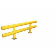 Vestil HDGR-10-27 Heavy Duty Guard Rail - 10ft Long-1