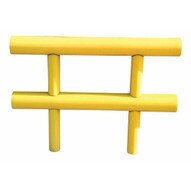 Vestil HDGR-4-27 Heavy Duty Guard Rail - 4ft Long-1