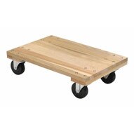 Vestil HDOS-1624-12-NM Hardwood Dolly Solid Deck 1.2k Lb 16 X 24-1