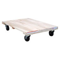 Vestil HDOS-2436-12 Hardwood Dolly - Solid Deck-1
