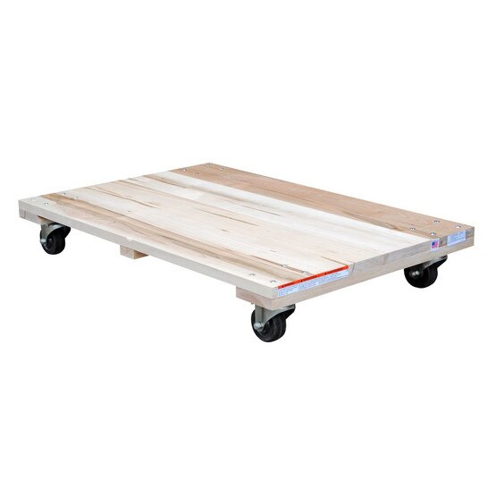 Vestil HDOS-2436-9 Hardwood Dolly - Solid Deck-1