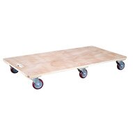 Vestil HDOS-2448-6SW Hardwood Dolly - Solid Deck-2