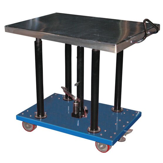 Vestil HT-20-3248 Hydraulic Post Table - Steel-1