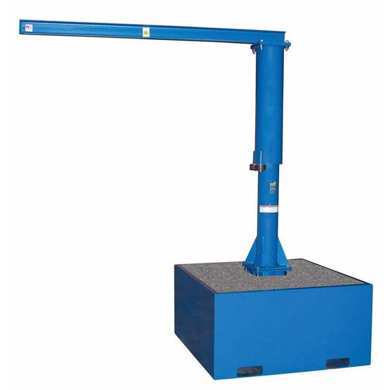 Vestil JIB-CB-50-8-10-BC Port Jib Wconcrete Base 8ft 500-1