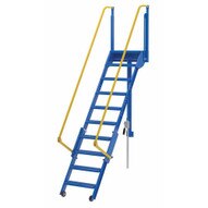 Vestil LAD-FM-96 Folding Mezzanine Ladder 96 In-1