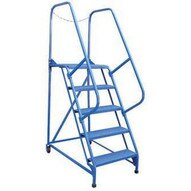 Vestil LAD-MM-10-G 10 Step Grip Strut Maintenance Ladder Top Step 100-2