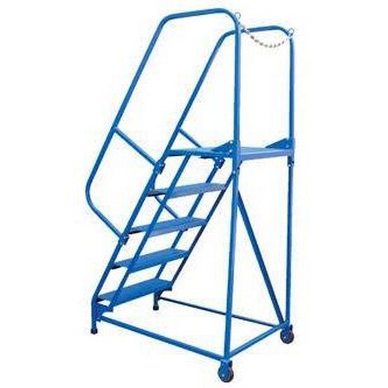 Vestil LAD-MM-8-P 8 Step Perforated Maintenance Ladder Top Step 80-2