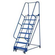 Vestil LAD-PW-18-2-P 2 Step Perforated Portable Warehouse Ladder Top Step 20-1