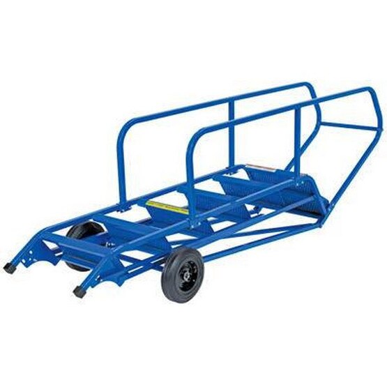 Vestil LAD-RAF-12-24-P-EZ 12 Step Perforated Roll A Fold Ladder Top Step 120-2