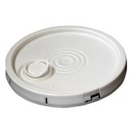 Vestil LID-54-PWST Plastic Pail Lid W Spout &amp; Tear Tab-2