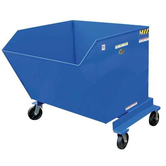 Vestil P-HOP-1.5 Hopper - Steel Portable Tilt Refuse-1