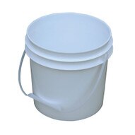 Vestil PAIL-1-PWP Pail - Plastic Handle - White- Open Head-1