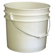 Vestil PAIL-35-PWS Pail - Steel Handle - White- Open Head-1