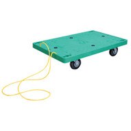 Vestil POS-1830-ROPE Plastic Office Dolly W Pull Rope-1