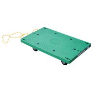 Vestil POS-2133-ROPE Plastic Office Dolly W Pull Rope-1