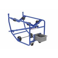 Vestil RDC-100-10 Revolving Drum Cart 1000lb 8rollers Dbl-2