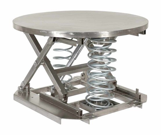 Vestil SST-45-PSS-ST Spring Scissor Table Partial Ss Solid Top 4500-3