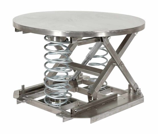 Vestil SST-45-PSS-ST Spring Scissor Table Partial Ss Solid Top 4500-2