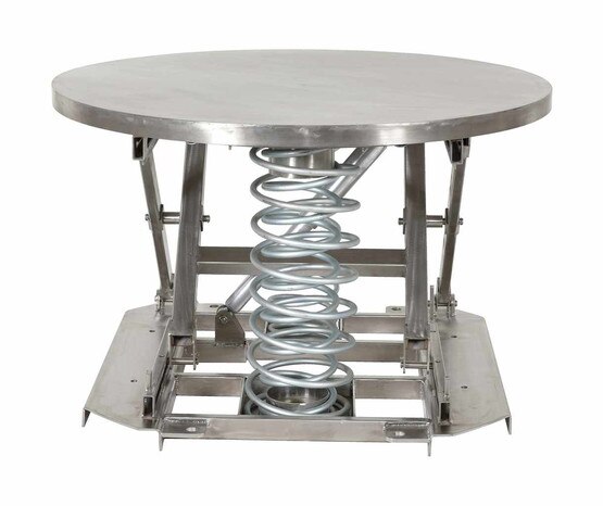 Vestil SST-45-PSS-ST Spring Scissor Table Partial Ss Solid Top 4500-1