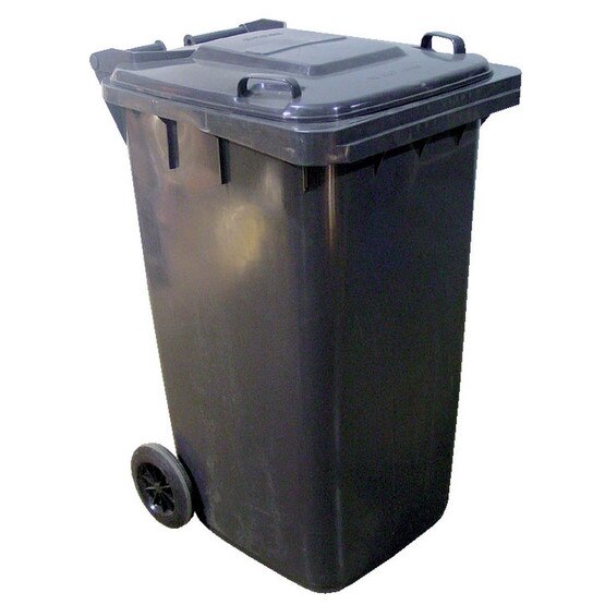 Vestil TH-64-GY Grey Polyethylene Trash Can-1