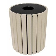 Vestil TR-PR-49-SD Round Receptacle Sand 49 Gal-1