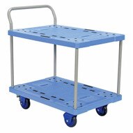 Vestil TRP-2334-2-FB Plastic Truck Double Deck 23 X 34 Brake-3