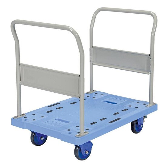 Vestil TRP-2429-DH-FB Plastic Truck Dual Handles 24x29 Brake-4