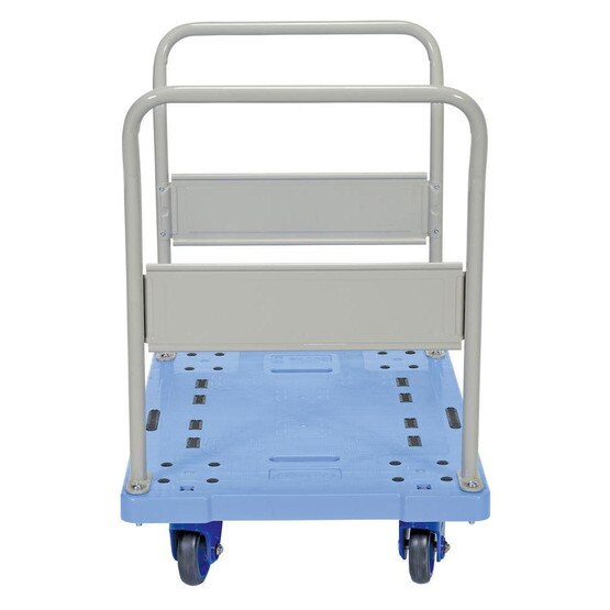 Vestil TRP-2429-DH-FB Plastic Truck Dual Handles 24x29 Brake-1