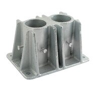 Vestil VDKR-P102 Pipe Safety Railing - Double Socket-1