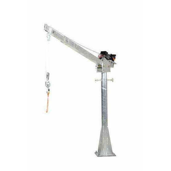 Vestil WTJ-20-3-AC-GAL Ac Powered Jib Crane 2k 3-5 Ft Boom Galv-3