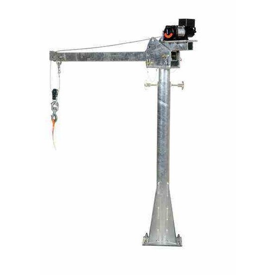Vestil WTJ-20-3-AC-GAL Ac Powered Jib Crane 2k 3-5 Ft Boom Galv-4