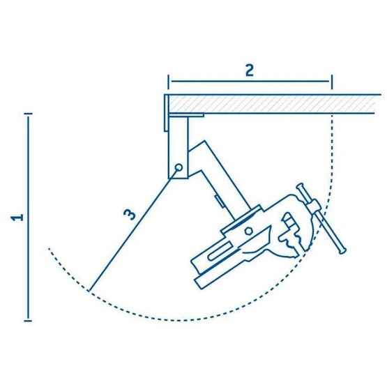 Heuer VLH105120 Collapsible Stand For 120 Mm 5 Vise-3