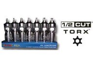 Vim Tools UJHCT1040 Universal Joint Half Cut Torxset On Mag Rail Base-1