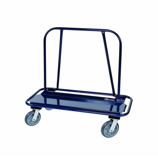 Jescraft WB-350PH-4S Drywall Cart - Wide Body Inset Bumper Cart With 8 Phenolic Casters (4 Swivel)-1