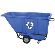 Wesco 272577 Blue Tilt Cart Standard Recycle 12 Cubic Yard 850 Pound Capacity-1