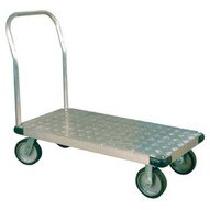 Wesco LD3060 Light Duty Thrifty Aluminum Tread Platform Truck (casters not included)-1