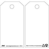 Zing 7012 Eco Safety Tag Blank - White 5.75hx3w 10 Pack-1