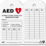 Zing 7018 Eco Safety Tag Aed Inspection 5.75hx3w 10 Pack-2