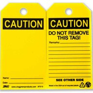 Zing 7019 Eco Safety Tag Caution Blank 5.75hx3w 10 Pack-2
